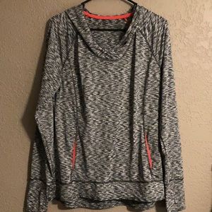 Lightweight hoodie large tangerine